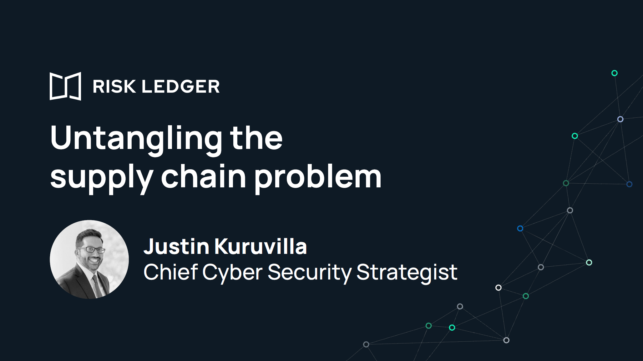 Cyber Resilience Summit - Risk Ledger