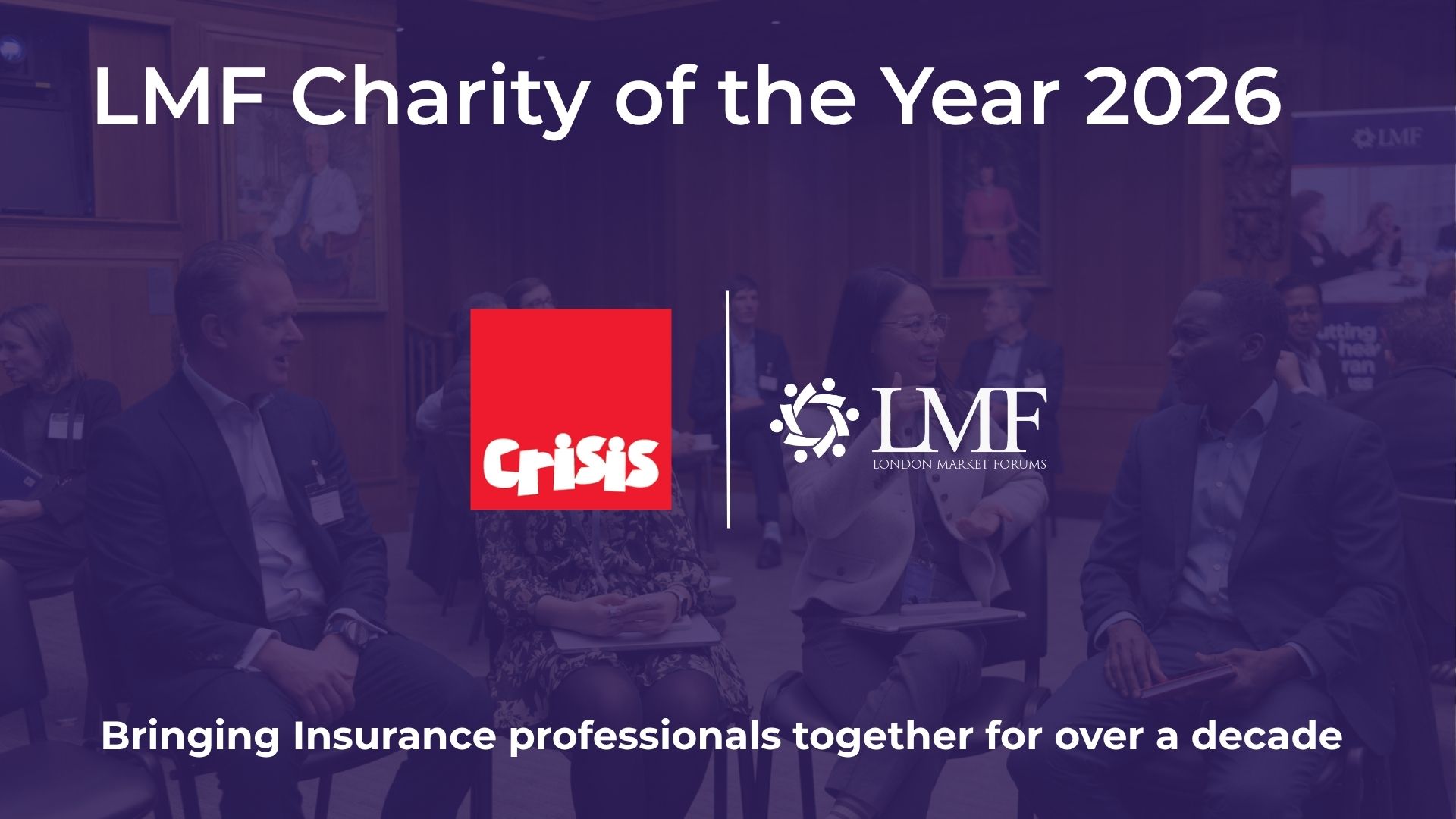 Crisis is the Official LMF Charity for 2026 - 13th April 2026