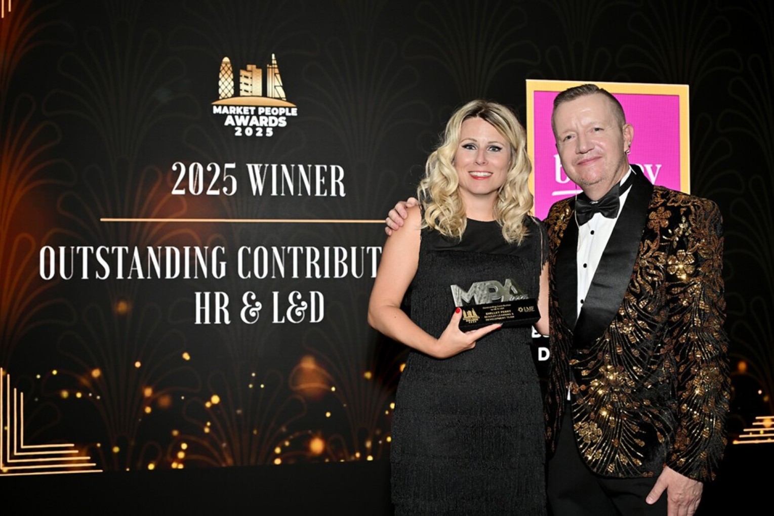 Beazley’s Learning & Development, Shelley Perry, recognised for her outstanding contribution to HR & L&D